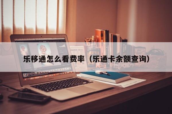 乐移通怎么看费率（乐通卡余额查询）